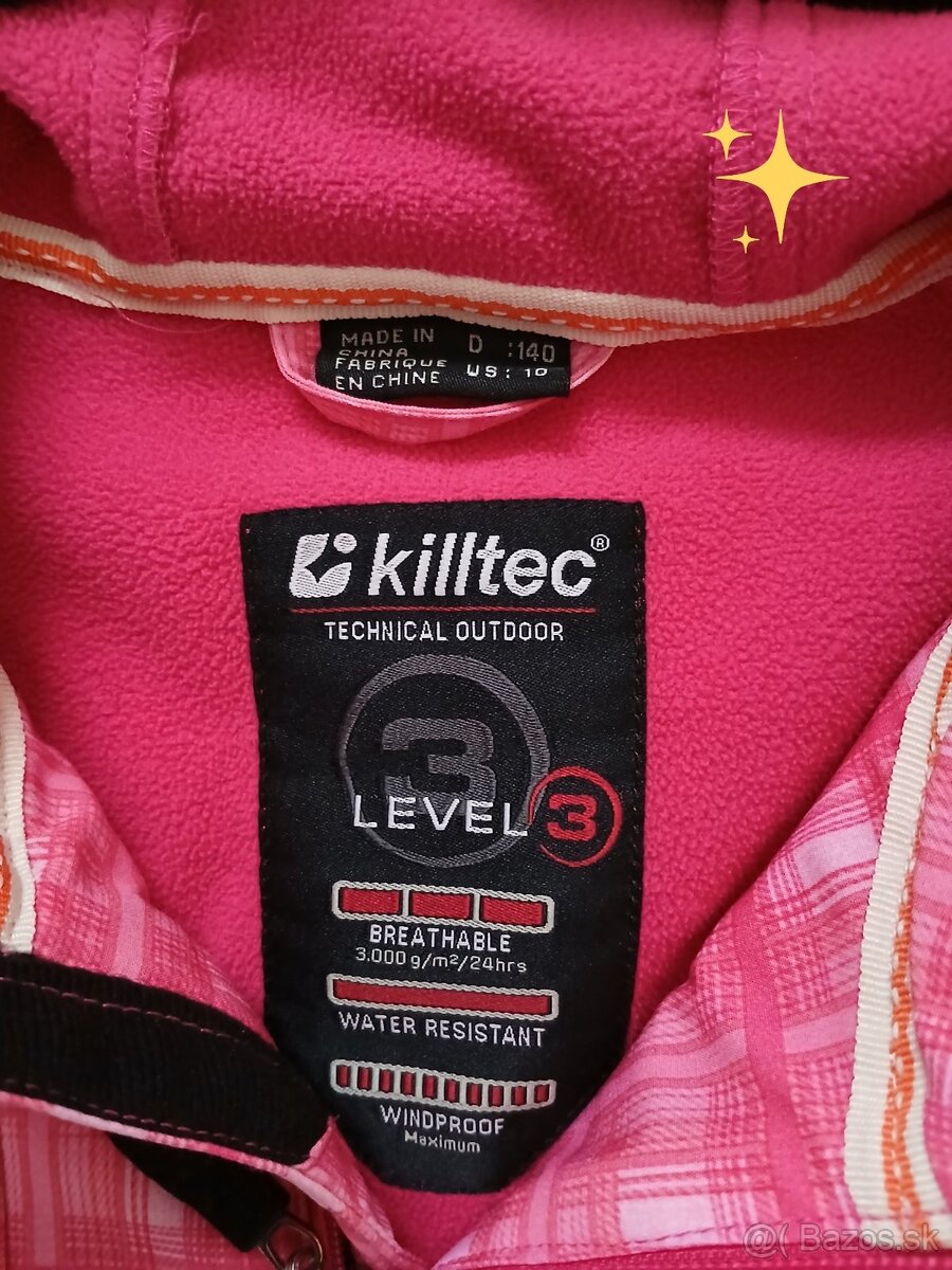 Dievcenska prechodna bunda 140 - 2