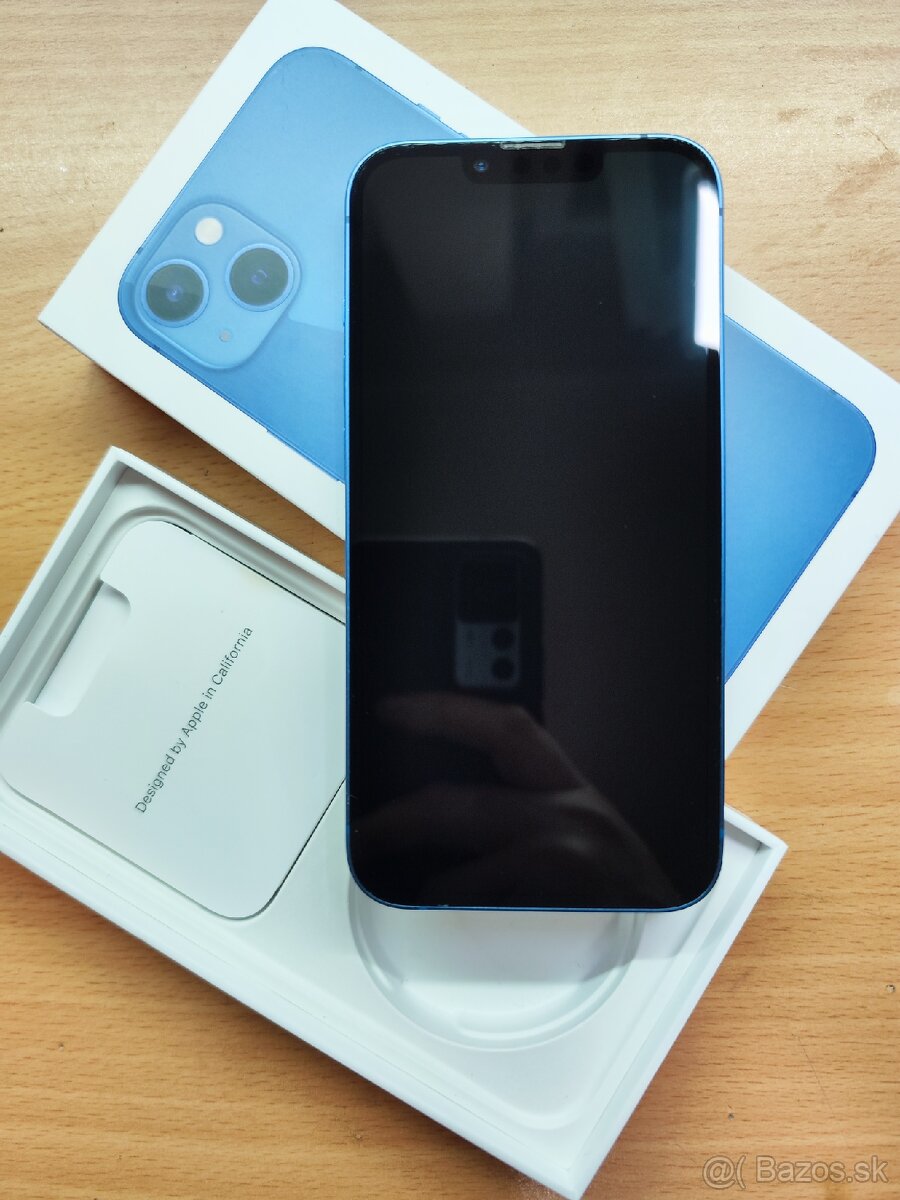 Predám Apple iPhone 13 128GB Blue ukážkový stav - 2