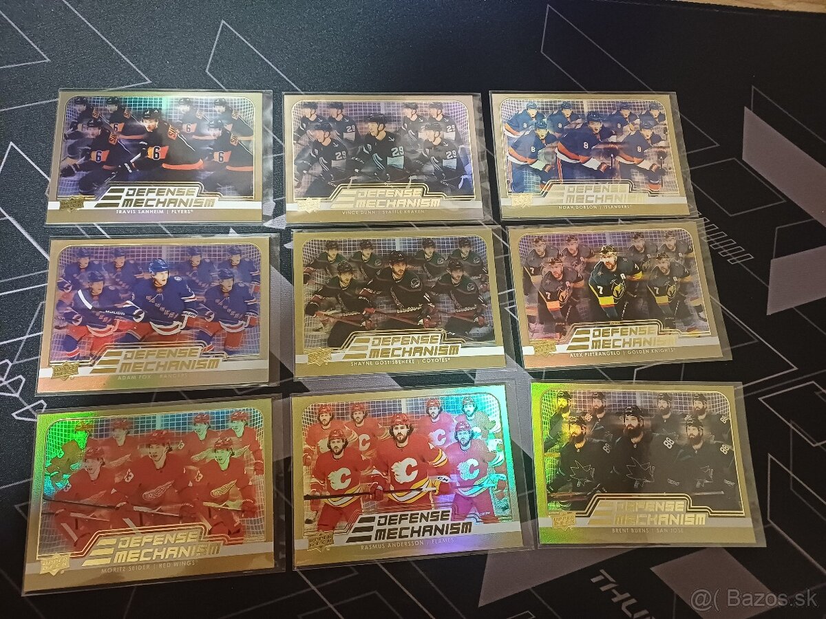 Hokejove karty / kartičky Defense mechanisms GOLD - 2