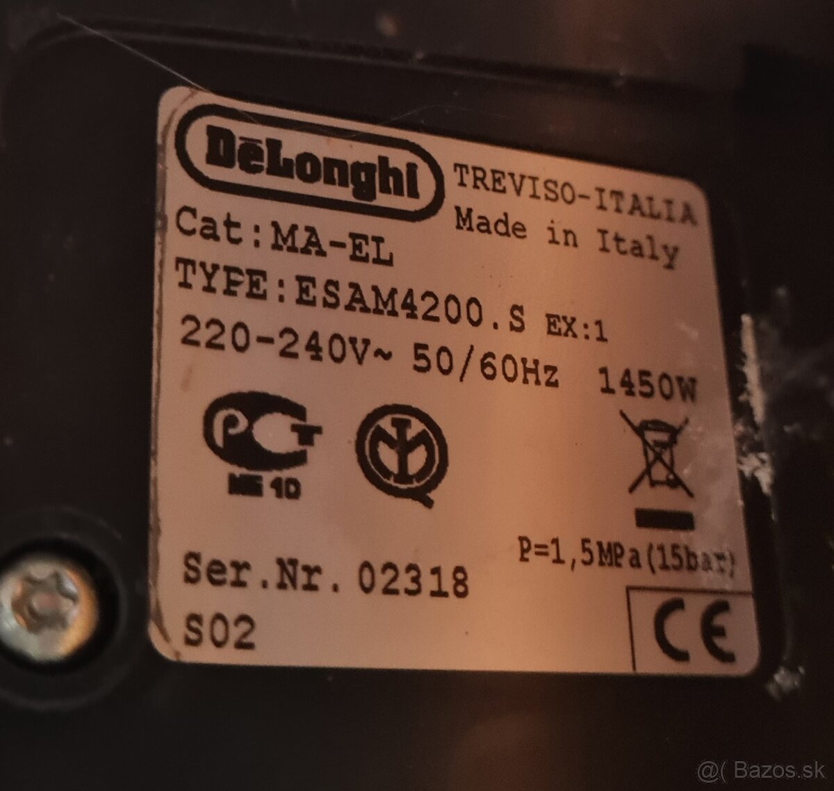 Predám kavovar delonghi ESAM4200.S - 2