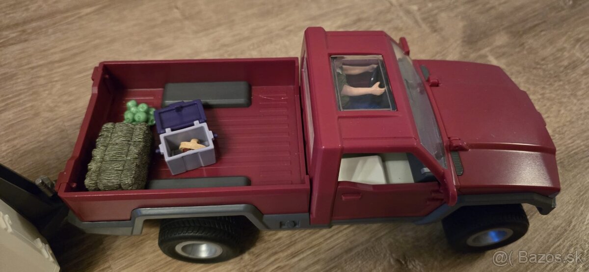 Schleich kone, pick-up s prívesom - 2