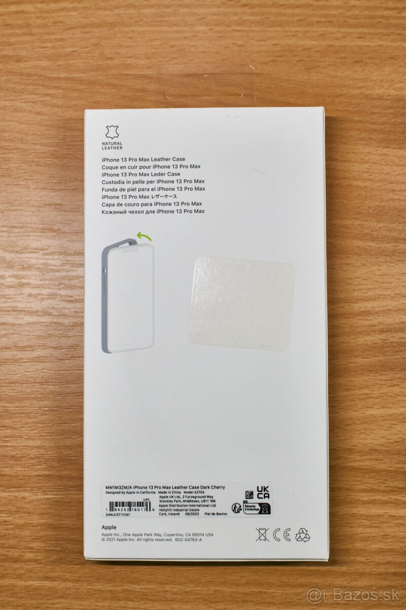Apple iPhone 13 Pro Max originálne kožené púzdro - 2