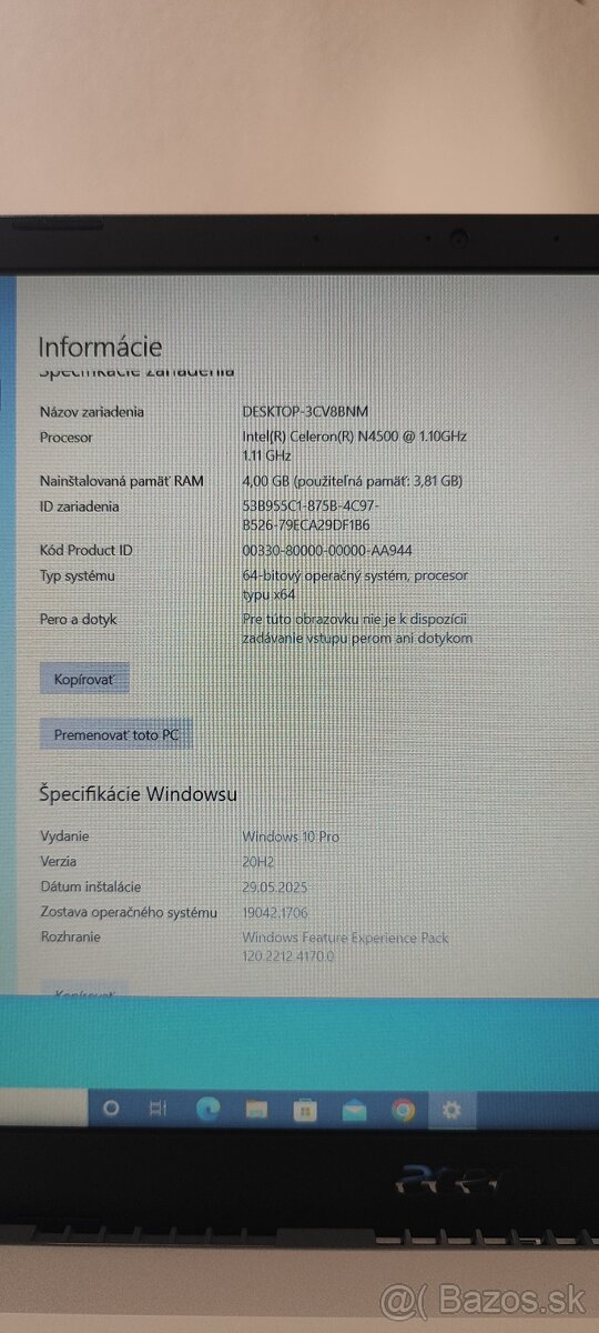 Notebook Acer Aspire 3 - 2