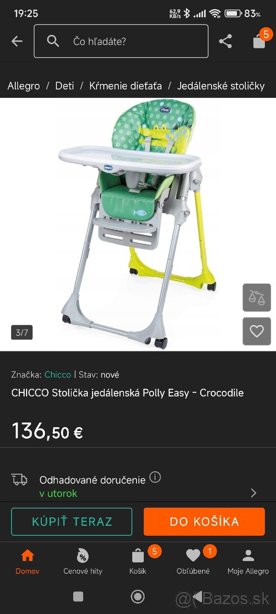 Detská jedálenská stolička - 2