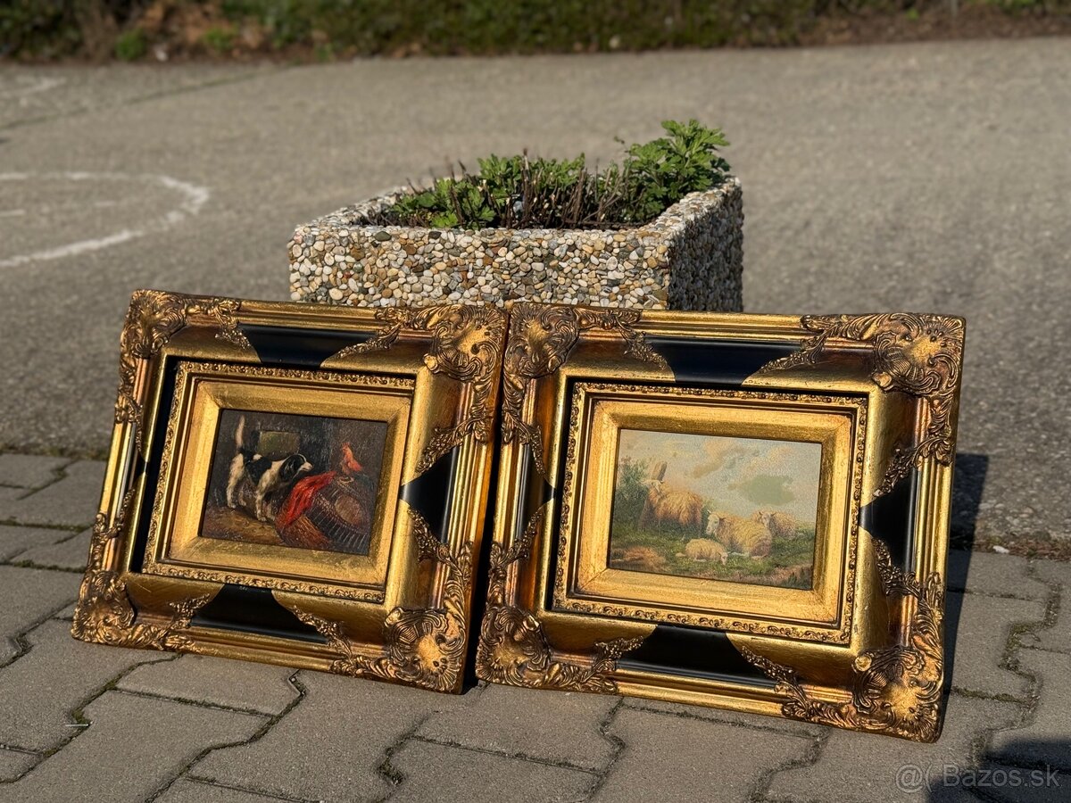 Starozitne luxusne obrazy (zvierata) - 2