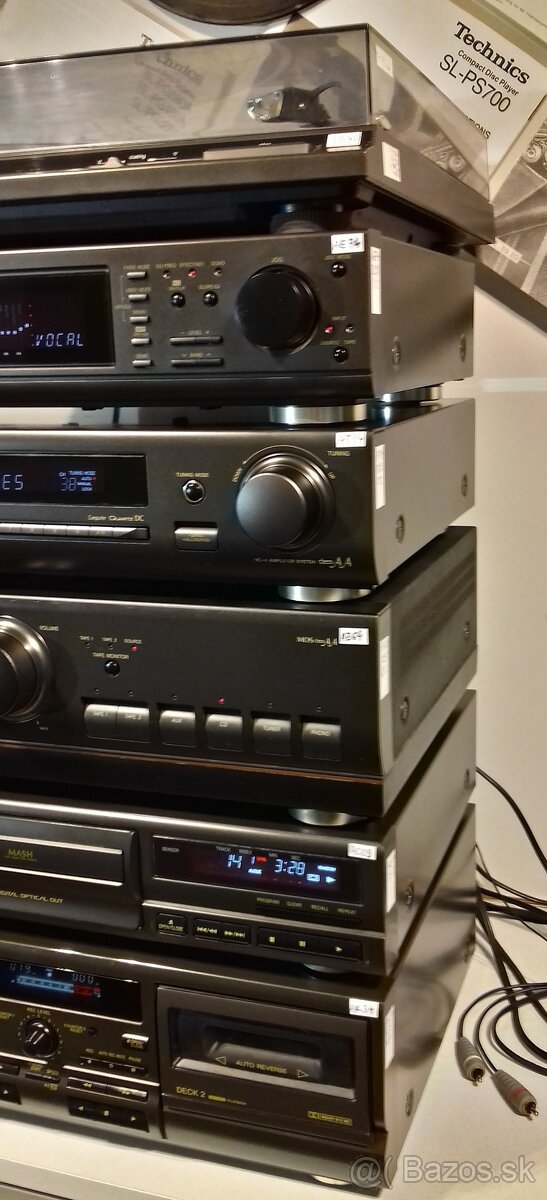 Zostava TECHNICS gramo,tuner,equalizer,zosilnov,CD,deck= C02 - 2