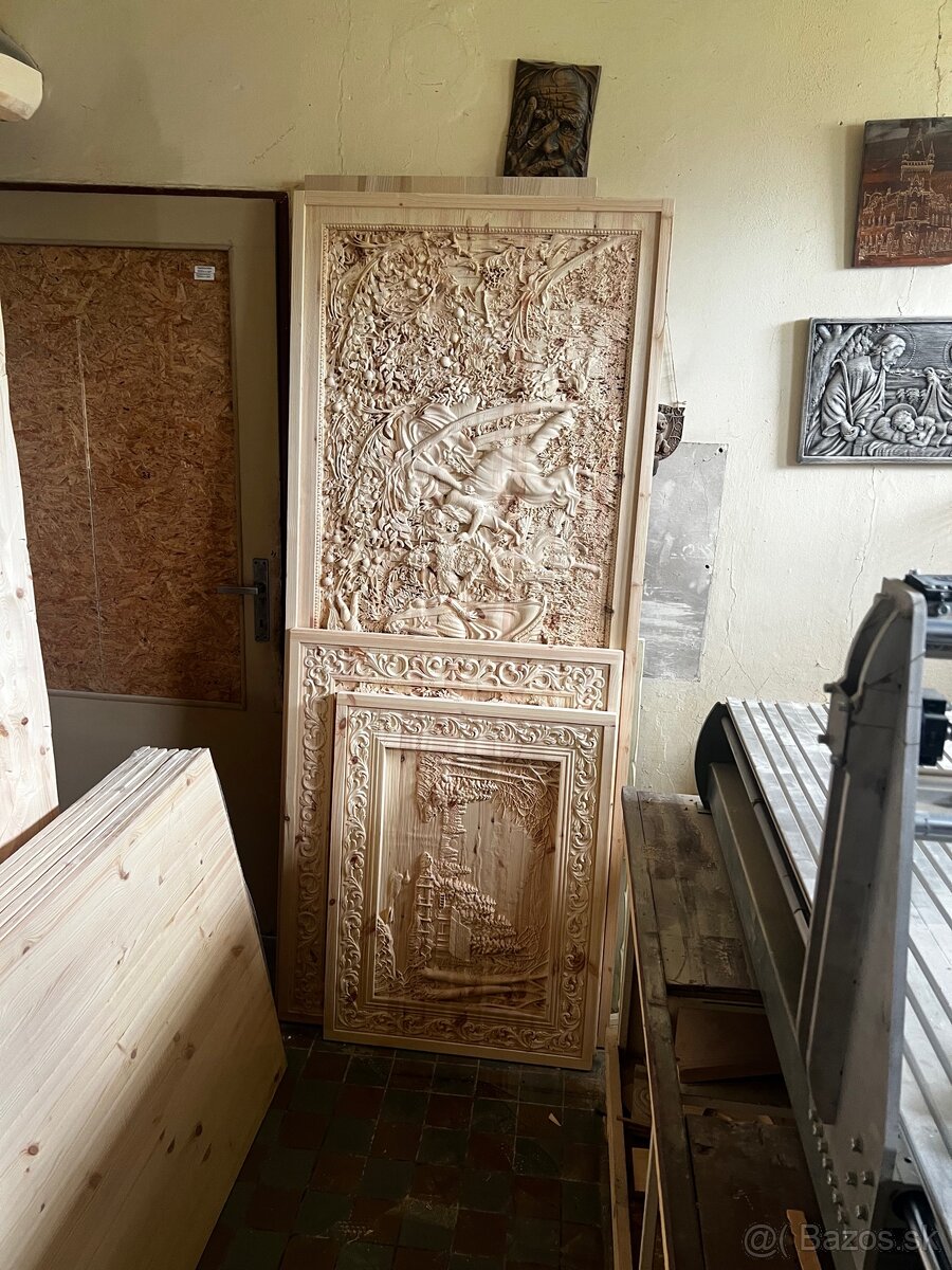 CNC frézovanie a 3D rezbárske práce(masív,MDF,plast) - 2