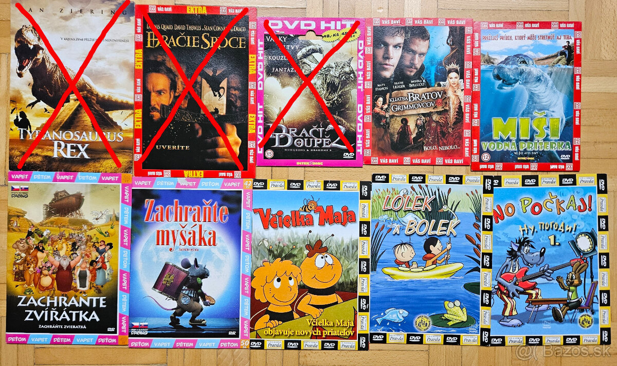 rozne filmy na DVD, 2 € /kus - 2