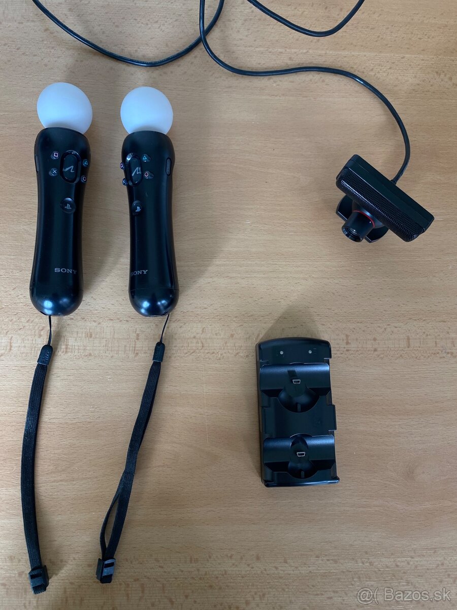 Volant s pedálmi,2 move ovládače k ps3 - 2