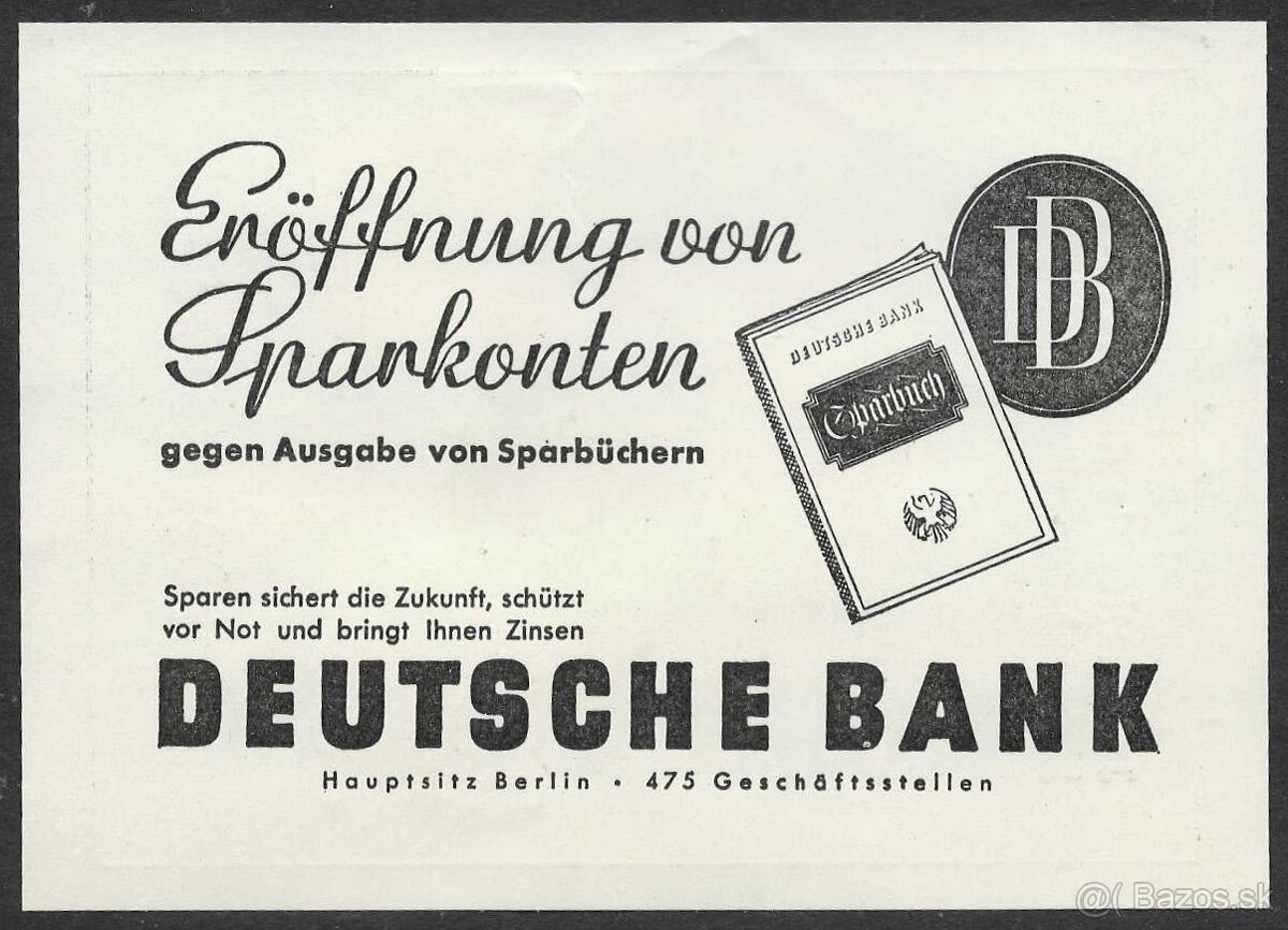 Predám kartu s nalepenými orig..pošt.známkami Deutsche Reich - 2