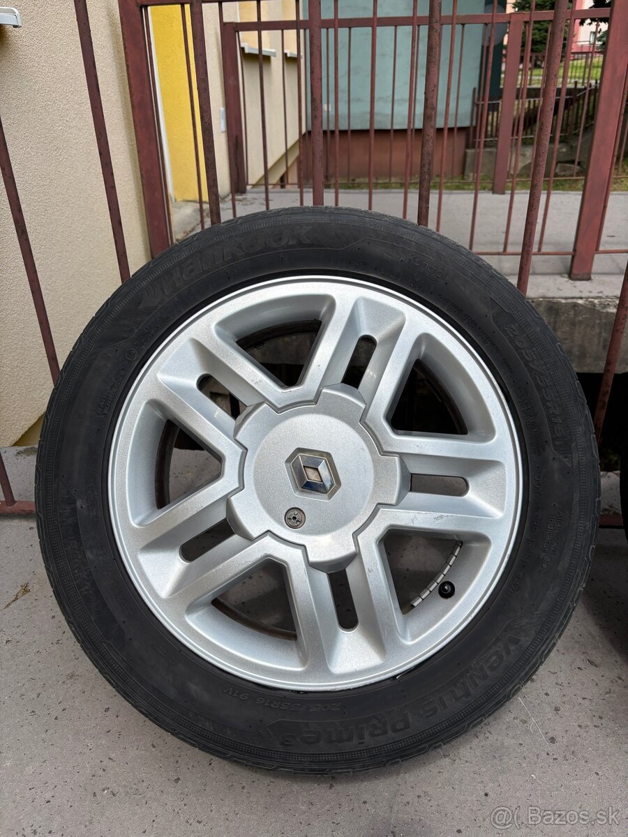 Predám disky Renault 4x100 R16 205/55 - 2