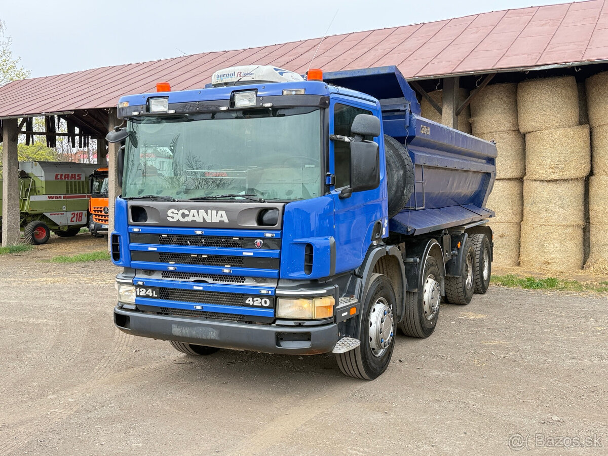 Scania 124L 420 8x4 SKLÁPĚČ - 2