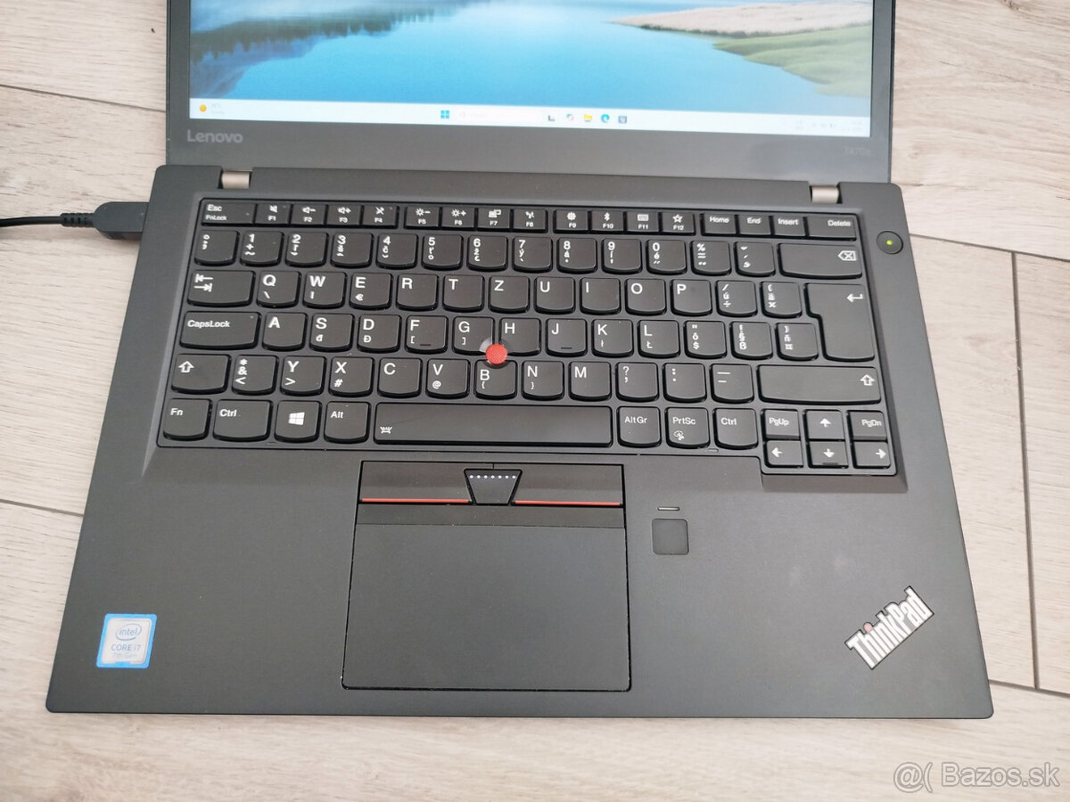 notebook Lenovo T470s - Core i7-7500u, 16GB, QHD, W11 - 2