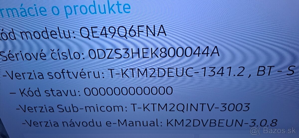 Predám televízor Samsung QE49Q6FNA - 2
