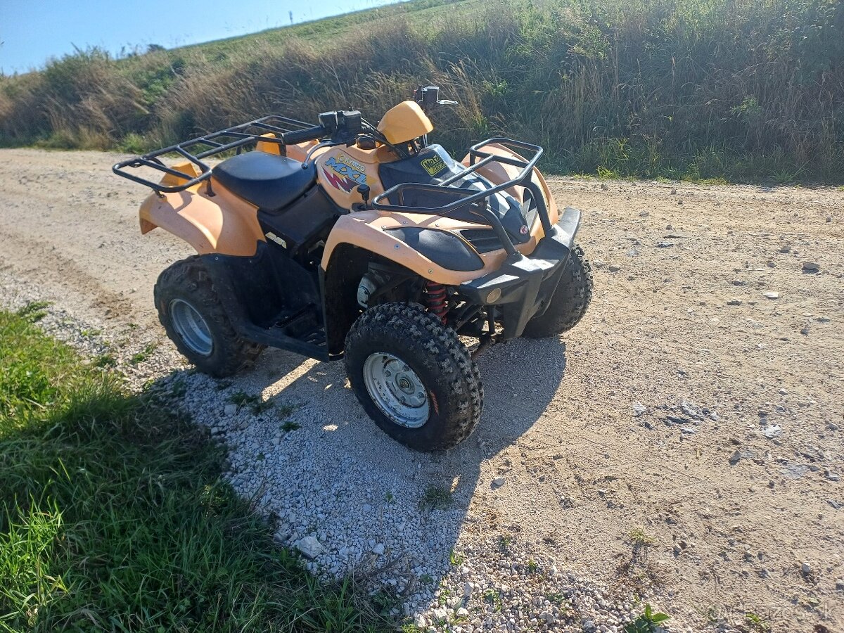 Kymco mxu250, stvorkolka automat, spiatočka