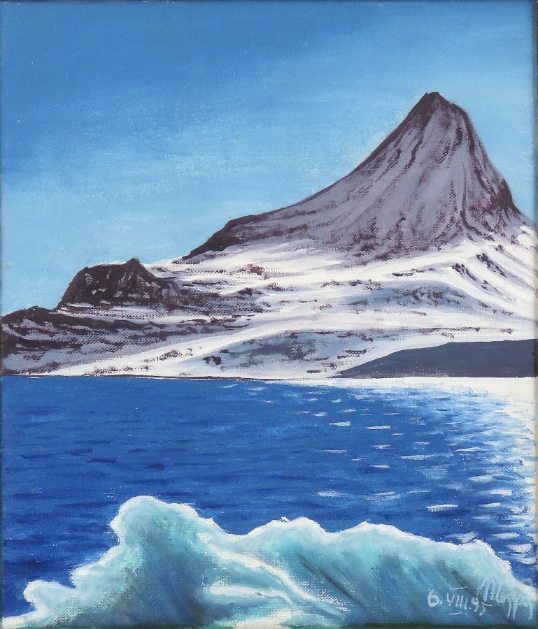 Miroslav Mojžiš - Ľadová Zóna - olej, platno 1995 - 2