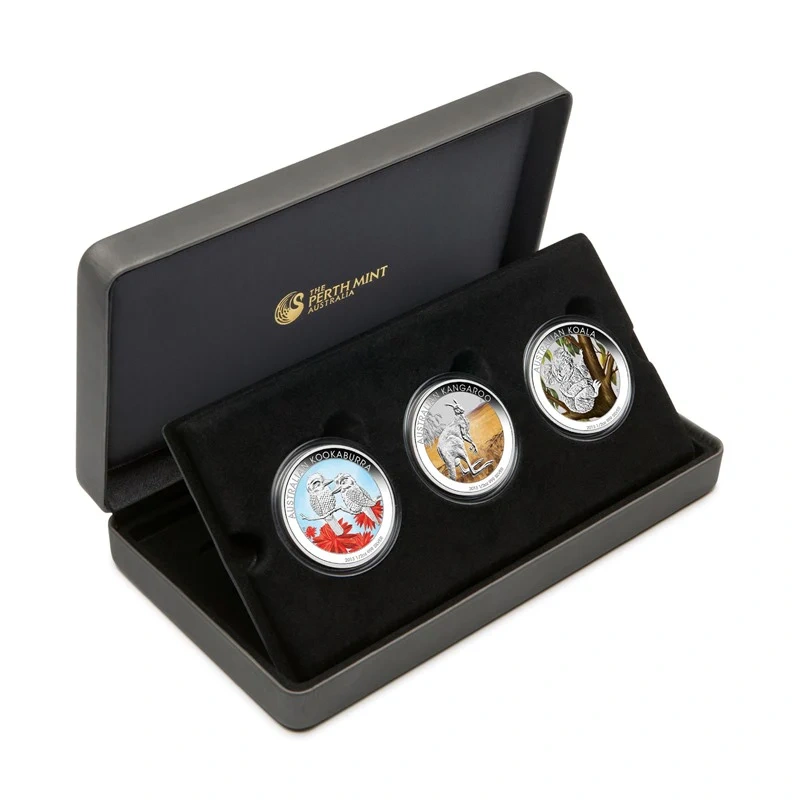 2013 Australian Outback 3x 1/2oz Silver Coloured Set - 2
