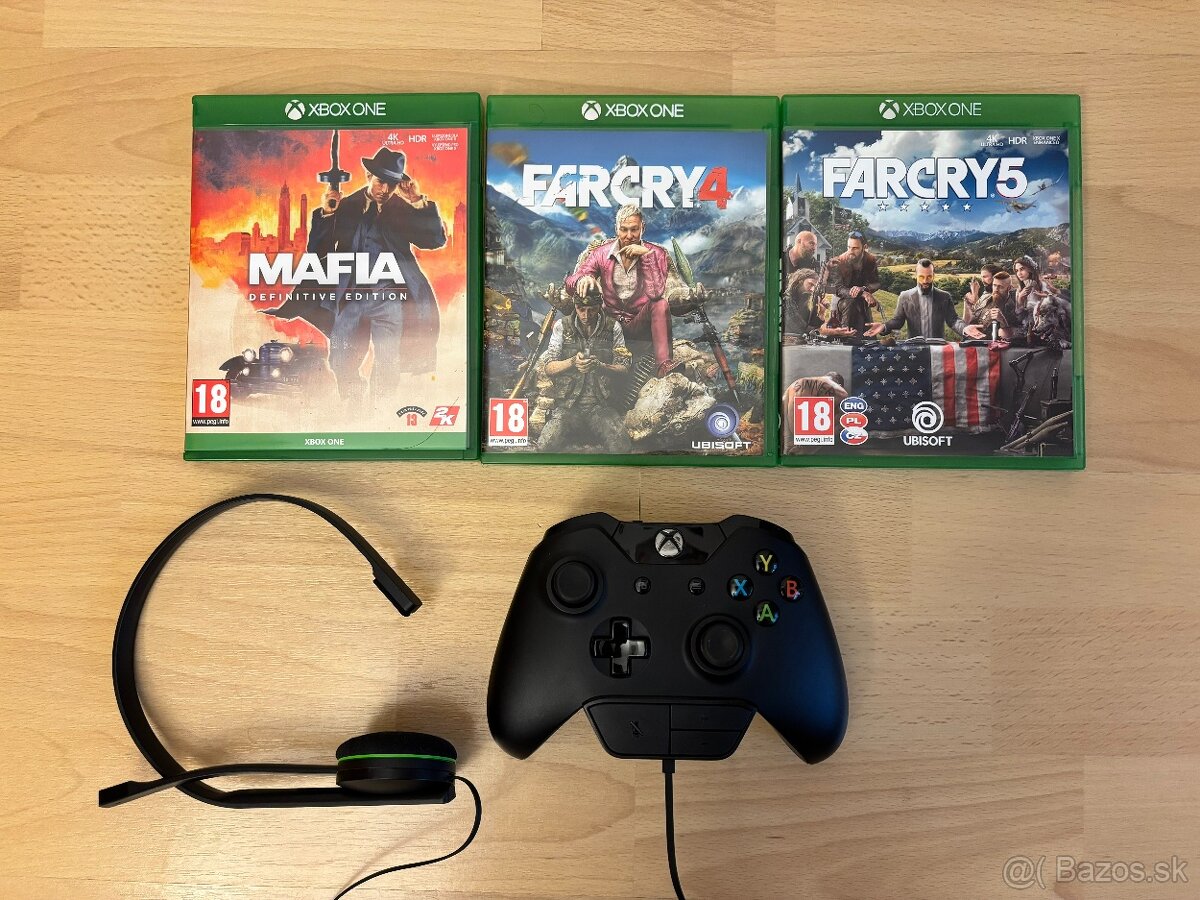 XBOX ONE + HRY + SLÚCHADLÁ - 2