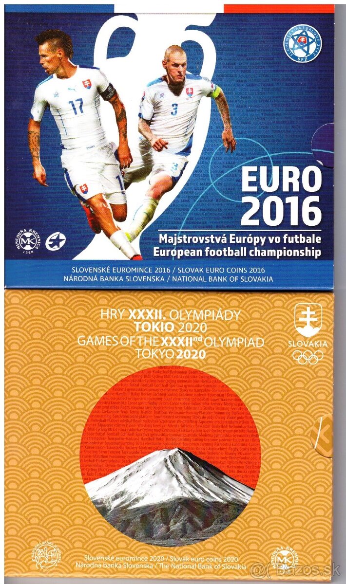 Sady slovenských euromincí BU - 2