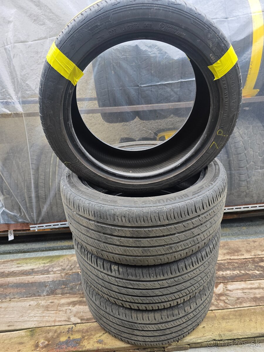 Predám 4x Letné pneu 225/45 R17 - 2