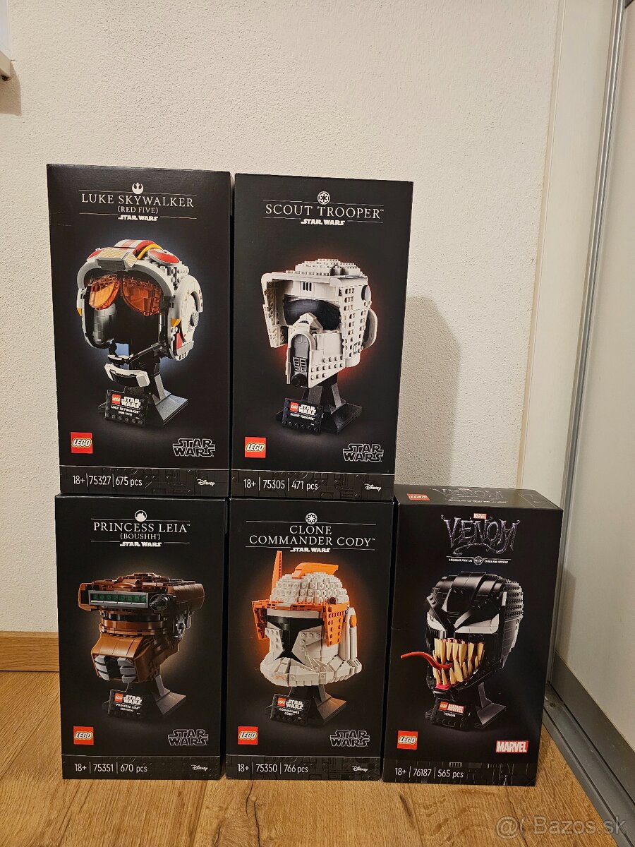 LEGO Star Wars a Marvel helmy NOVÉ - 2