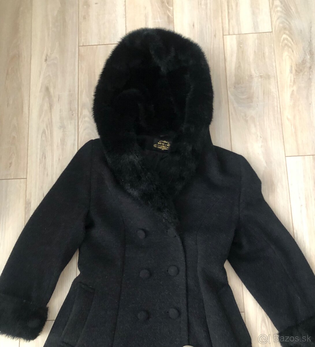 Dlhy, čierny kabát č. 38 - 2