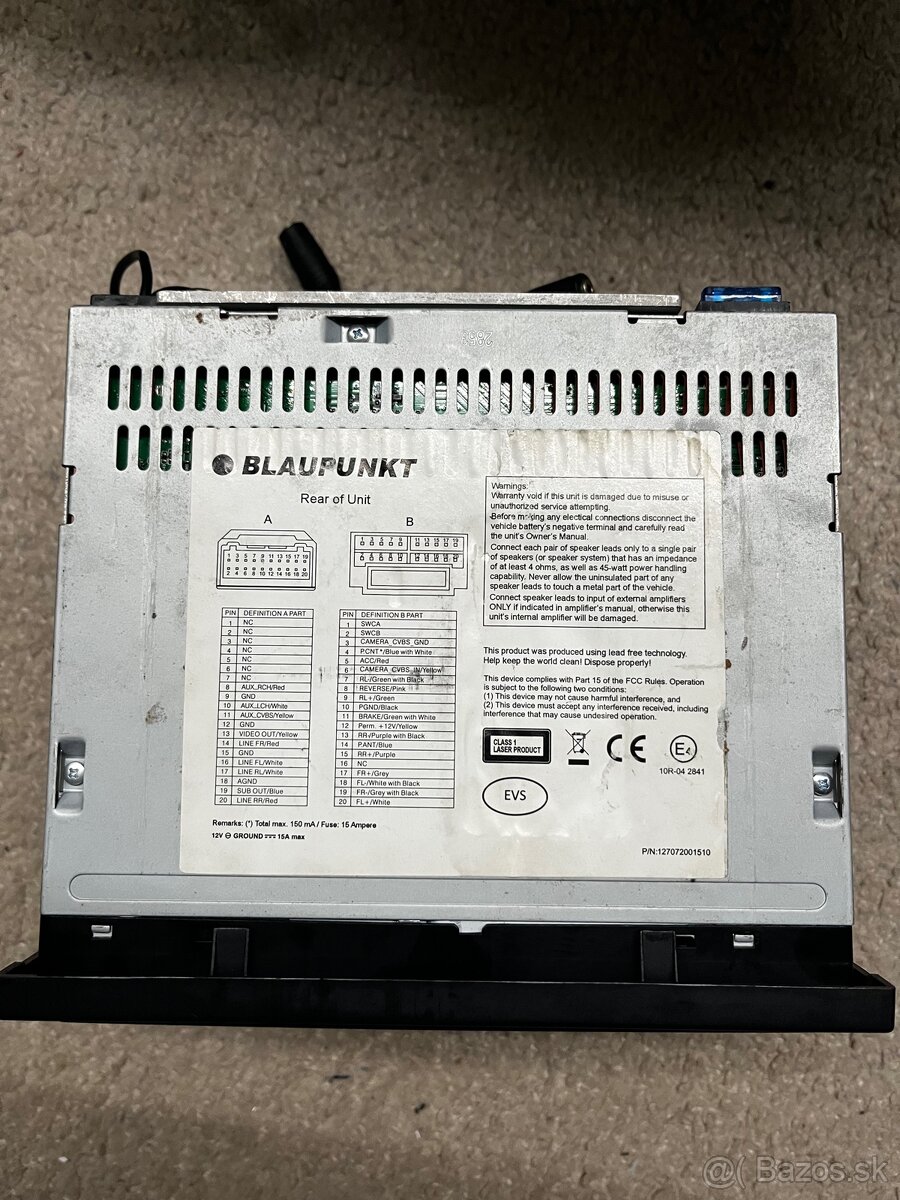 RÁDIO 2DIN BLAUPUNKT SANTA CRUZ 370 BLUETOOTH GPS - 2