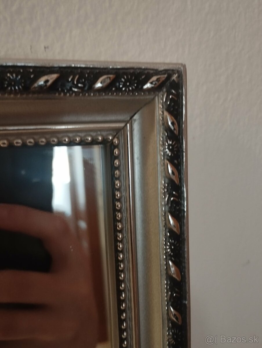 Zrkadlo - strieborný rám - 2