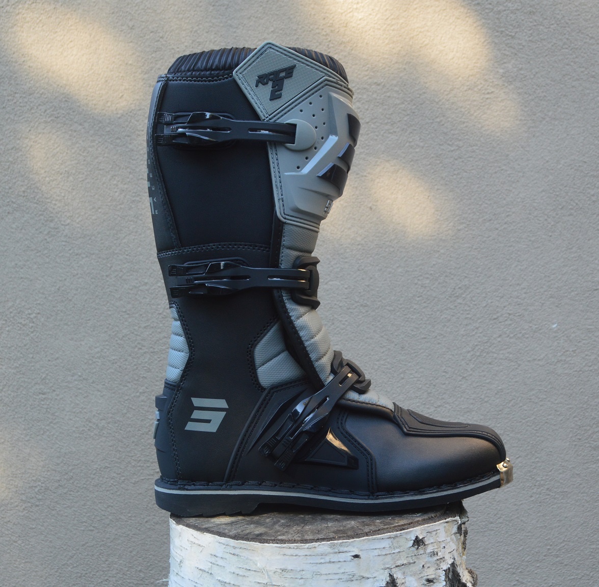 Čižmy topánky SHOT sivé - 2