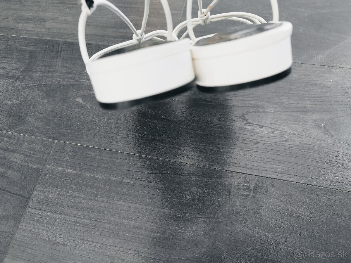 Dámske sandálky 40 biele H&M - 2