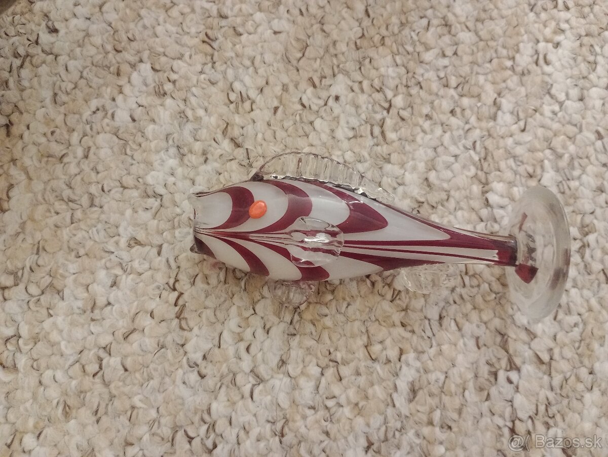 Sklené gýčové ryby vázy - 2