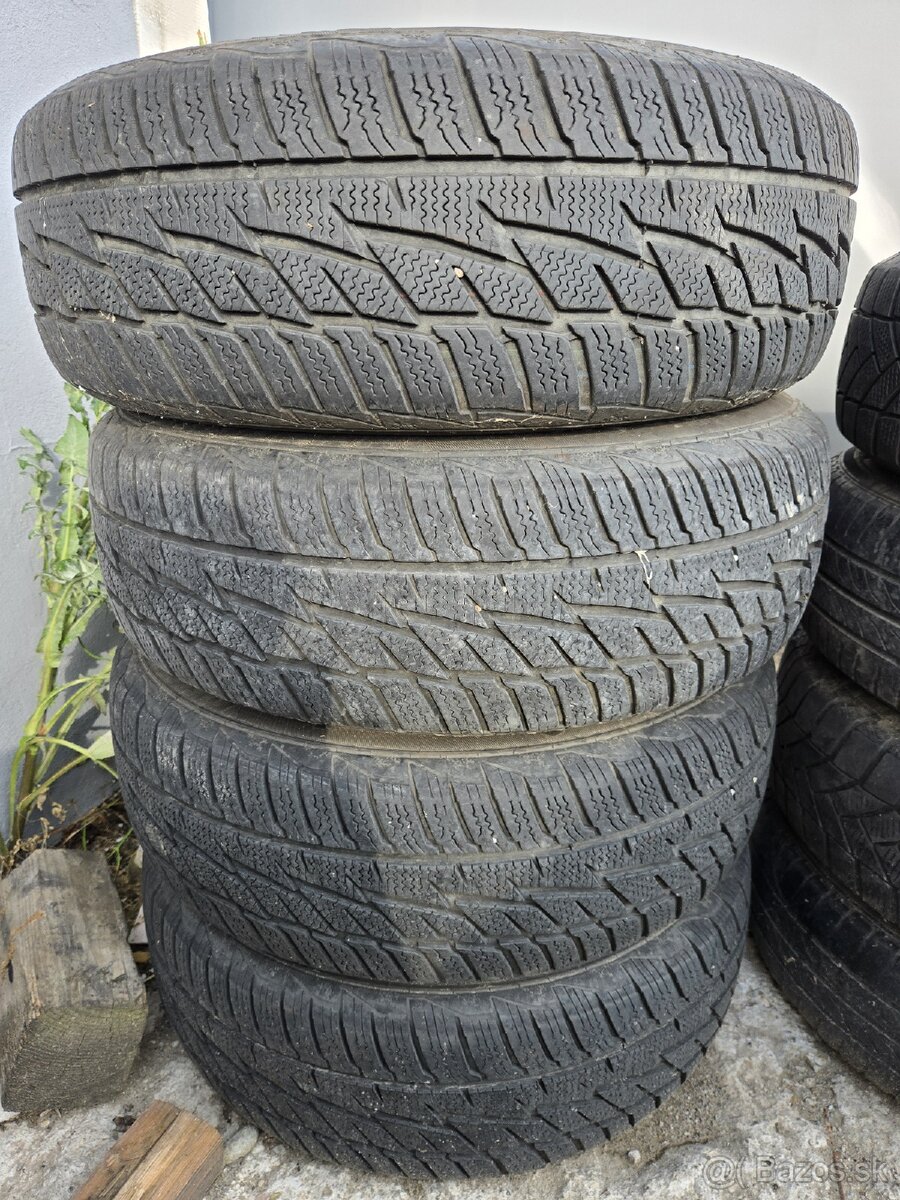 Plechové disky 4x108 + zimné pneu 195/65r15 - 2