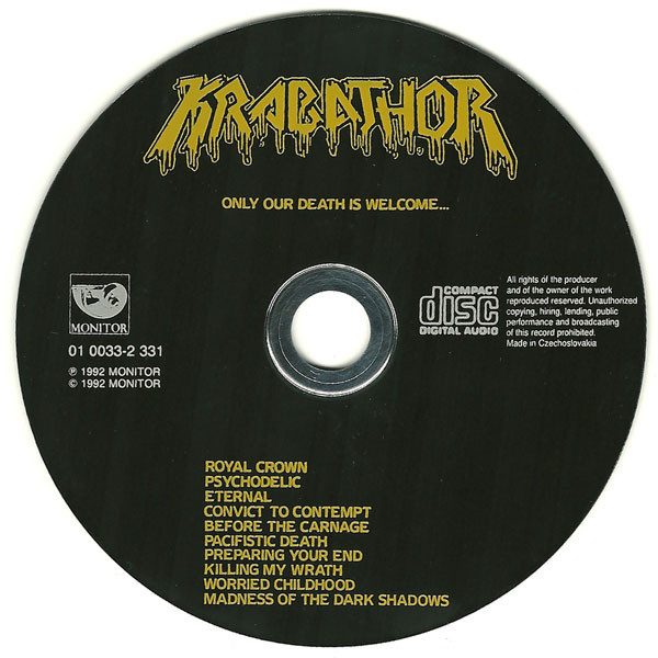 Kúpim orig.CD KRABATHOR - "Only Our Death Is Welcome... " - 2