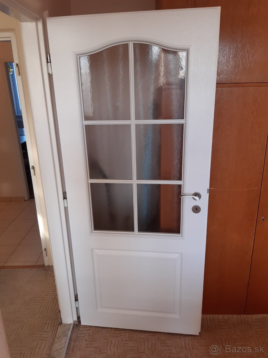 Biele interierove presklene dvere - 2