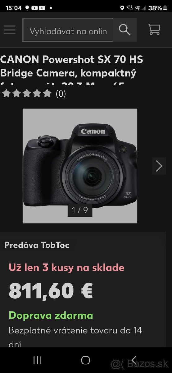 CANON Powershot SX 70 HS
- 2