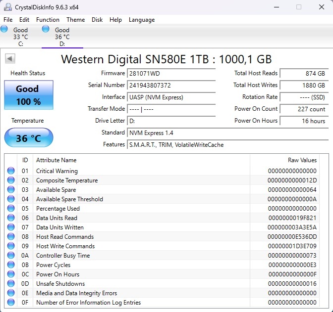 SanDisk Extreme Portable SSD 1TB - 2