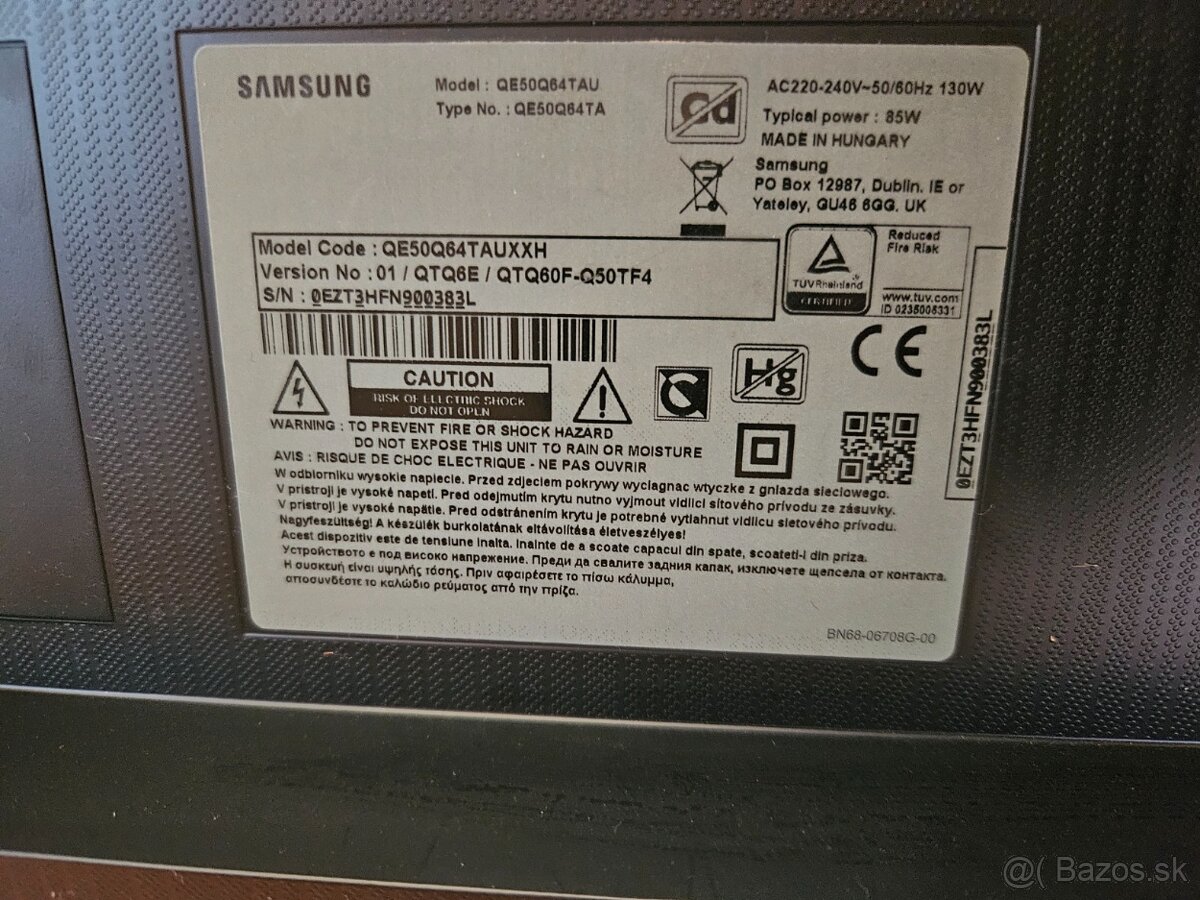 Samsung qe50q64tau 125cm - 2