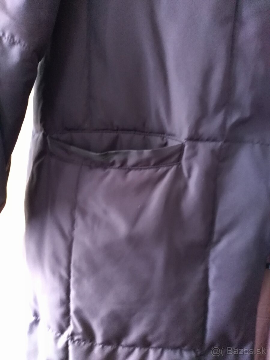 dlhý vetrovkovy kabát - - 2