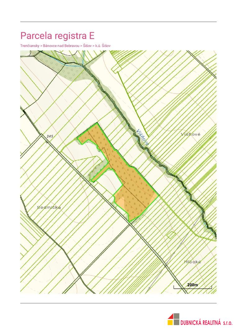 Predaj investičných pozemkov v katastrálnom území Šišov. - 2