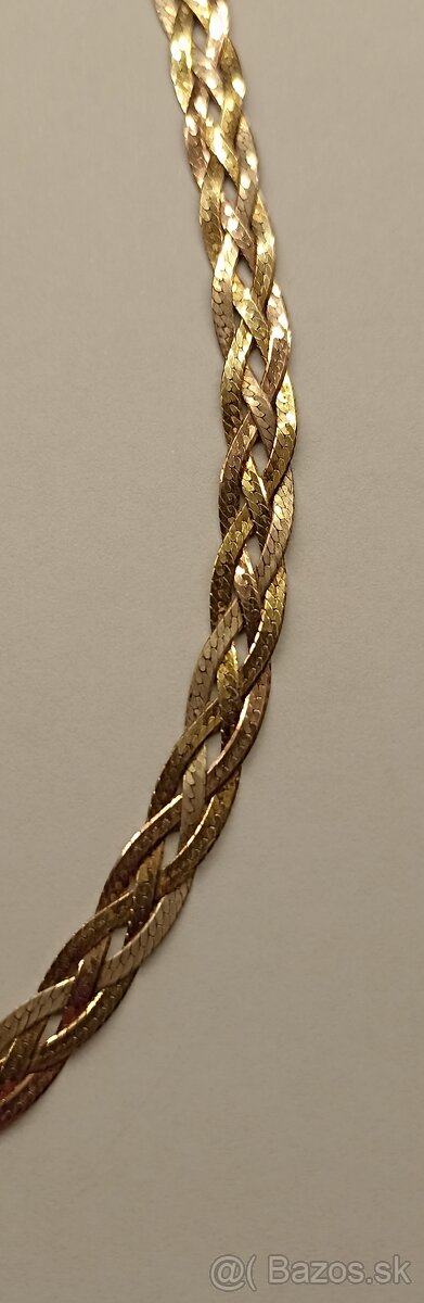 Strieborná pletená retiazka - 2