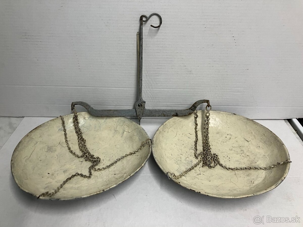 Závesná misková váha starožitná - 2