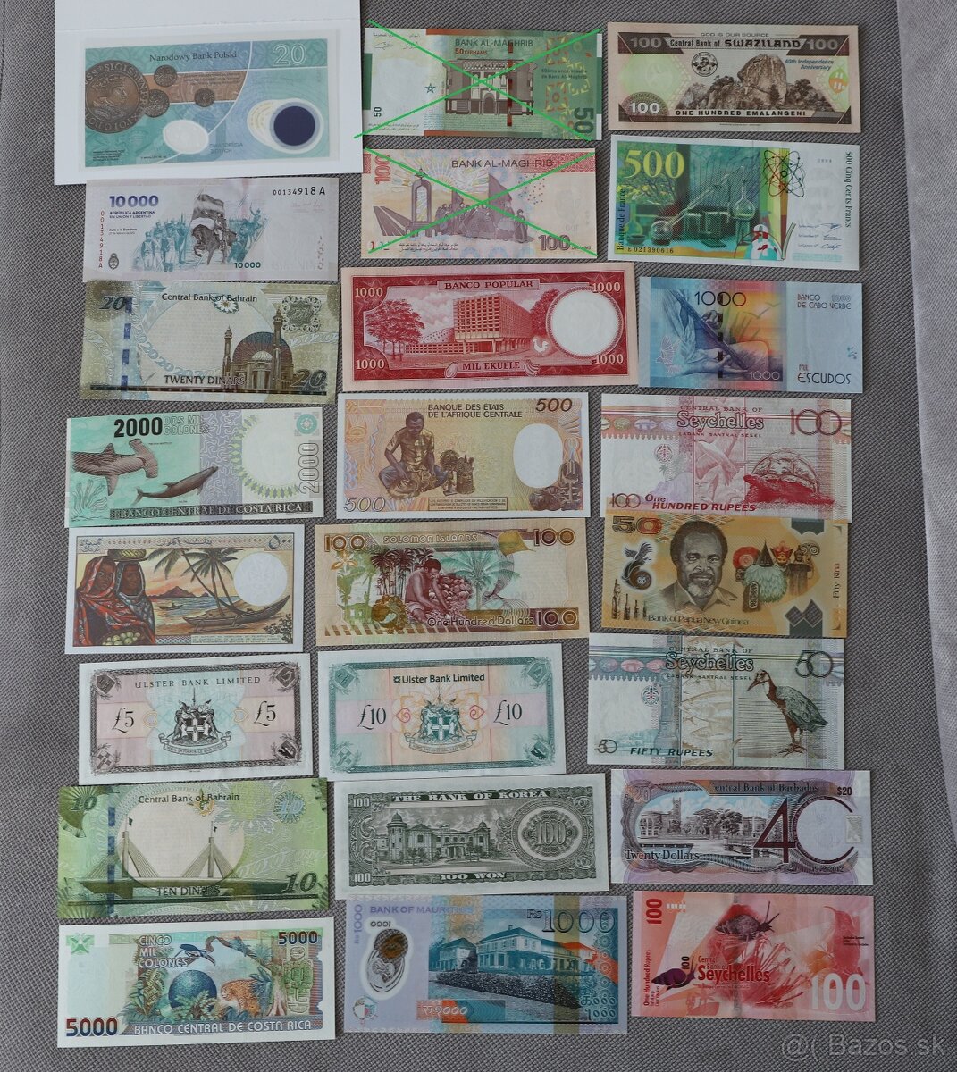 UNC bankovky (hodnotnejšie) - 2