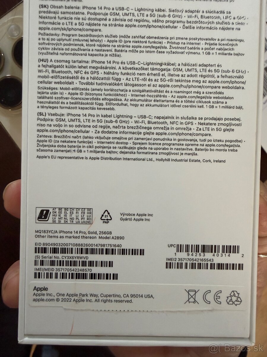 Predám iPhone 14 PRO 256 GB - 2
