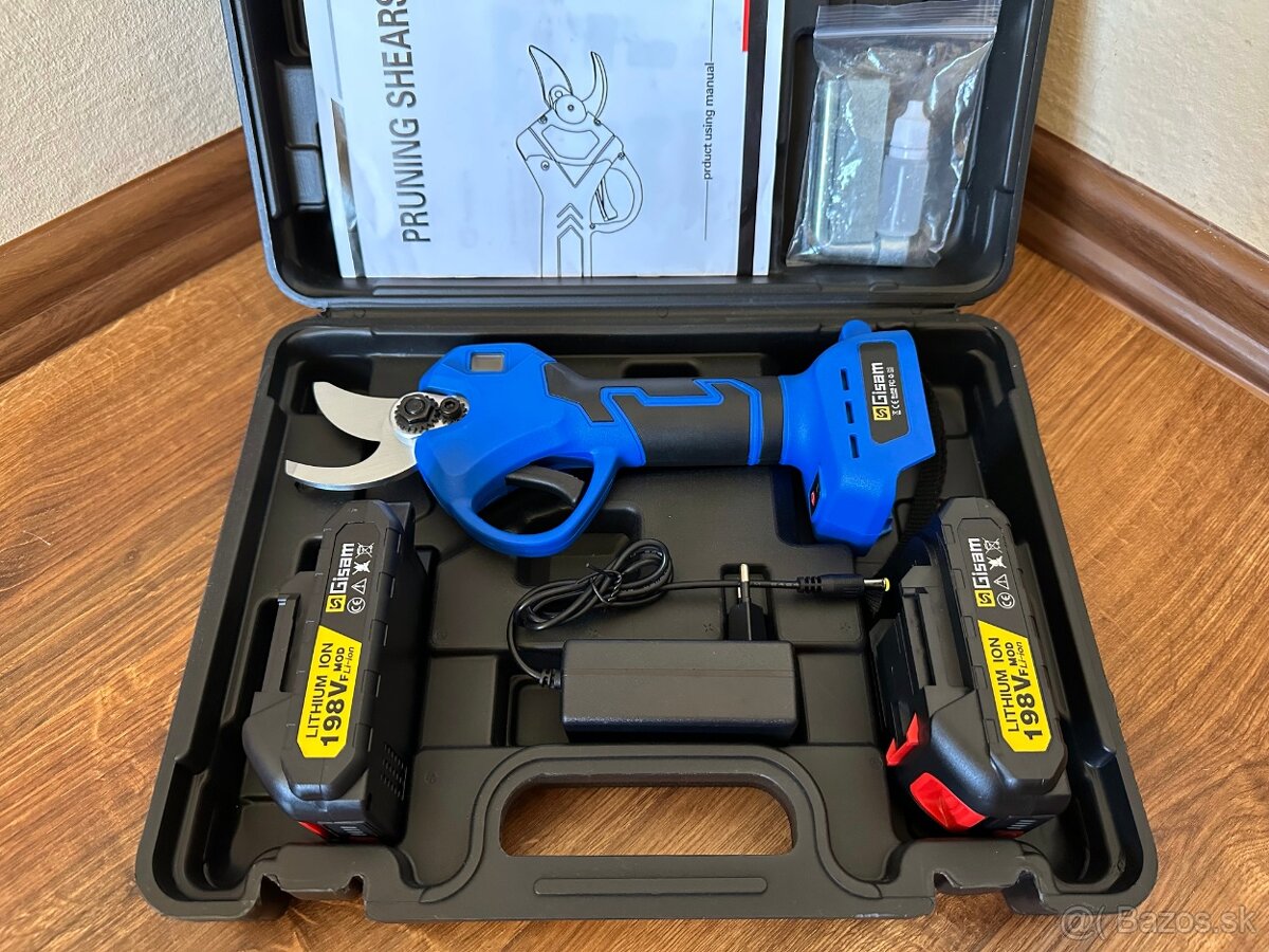 AKU bezuhlíkové záhradné nožnice na strihanie konárov 30mm - 2