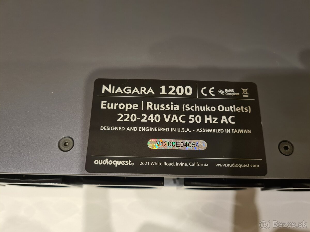 Audioquest NIAGARA 1200 sieťový filter - Záruka do 6.2.2027 - 2