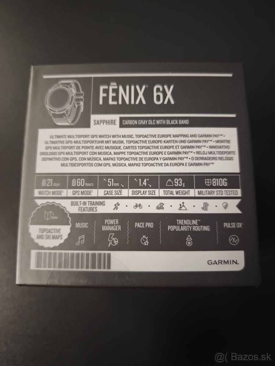 Garmin Fenix 6x Sapphire - 2