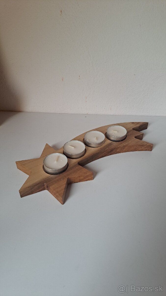 Drevený svietnik - 2
