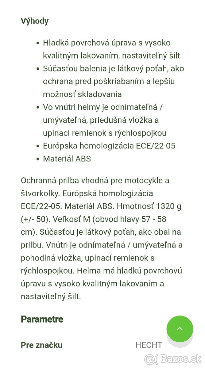 Prilba Hecht - 2