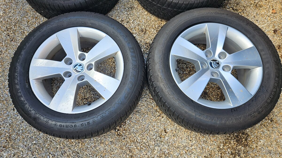 ❗️PREDAM SADU KOLIES 5×112 R16 PNEU 215/60 R16 VW,SUPERB❗️ - 2