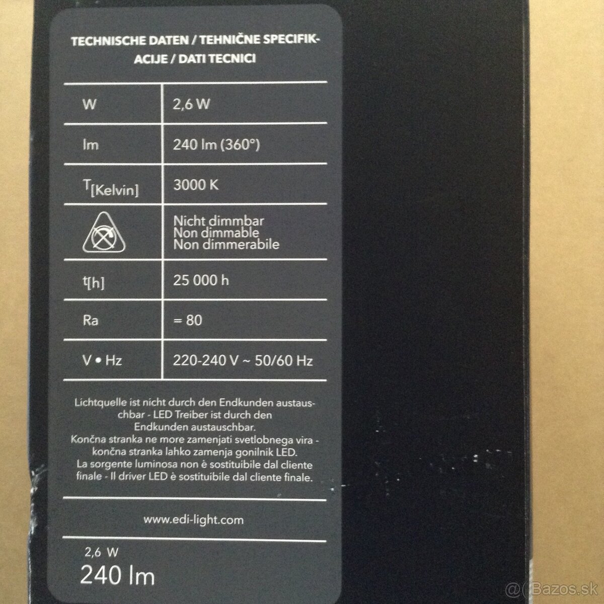 Stolová led lampa. - 2